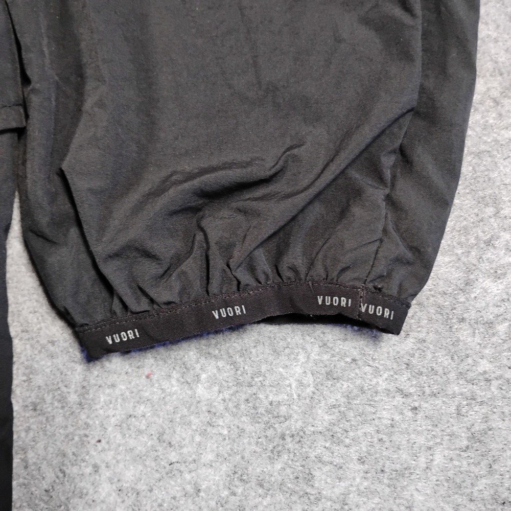 Vuori Airy Anorak Womens Black Windbreaker Parka Jacket Drawstring Waist M *Flaw - Picture 13 of 16
